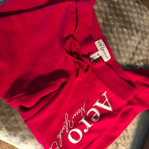 Cozy Hot Pink Aeropostale New York *Bling* Sweats - Picture 3 of 3